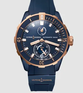 Ulysse Nardin Diver 1185-170-3/BLUE Rose gold and Titanium Blue