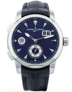 Ulysse Nardin Dual Time 3343-126LE/93 Stainless steel Blue