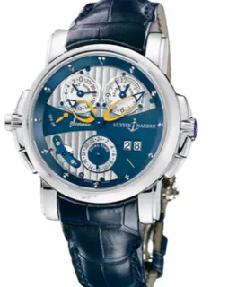 Ulysse Nardin Dual Time 670-88/213 White gold Blue