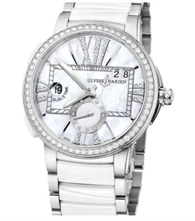 Ulysse Nardin Executive Dual Time Lady 243-10B-7/391 Stainless steel White