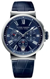 Ulysse Nardin Marine Chronograph 1533-150/43 Stainless steel Blue