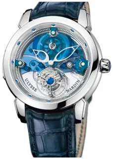 Ulysse Nardin Royal Blue Tourbillon 799-80 Platinum Blue