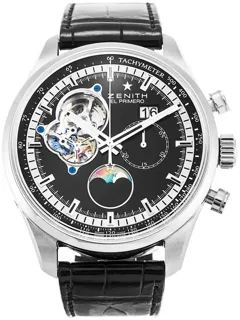 Zenith El Primero 03.2160.4047/21.C714 Stainless steel Black