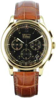 Zenith El Primero Chronograph 30.0501.400 Yellow gold Silver