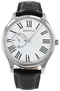 Zenith Elite 03.2010.681/11.C493 Stainless steel White