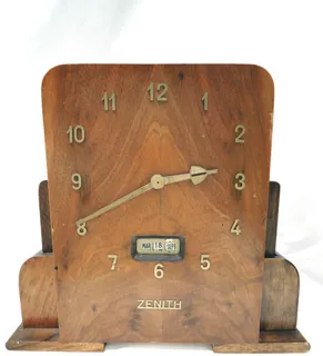 Zenith Wooden Calendar Clock wooden