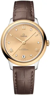 Omega De Ville 434.23.34.20.58.001 Yellow gold Golden