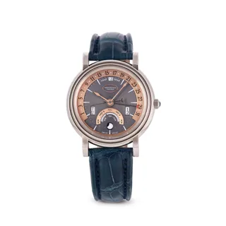 Parmigiani Fleurier Toric Retrograde Perpetual Calendar PFH427-120020 18k white gold Golden and Gray