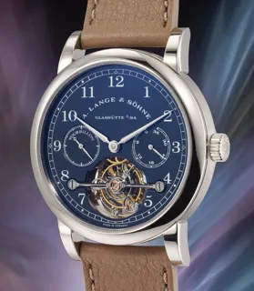 A. Lange & Söhne Tourbillon 701.007 White gold Blue