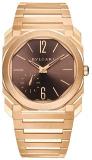 Bulgari Octo 103637 Rose gold Brown