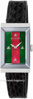 Gucci G-Frame YA147403 brushed/polished steel multi-colored Mother of pearl