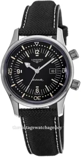 Longines Heritage L3.374.4.50.0 Stainless steel black