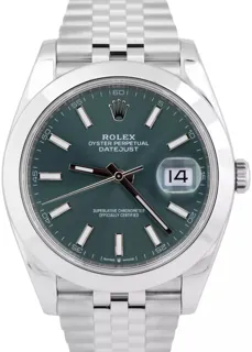 Rolex Datejust 126300-0020 Stainless steel Green