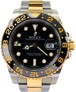 Rolex GMT-Master II 116713 Yellow gold and Stainless steel Black