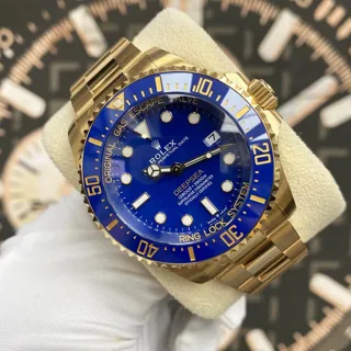 Rolex Sea-Dweller Deepsea 136668LB-0001 Yellow gold Blue