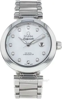 Omega De Ville 425.30.34.20.55.002 Stainless steel White