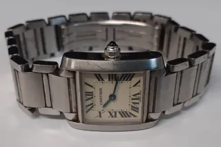 Cartier Tank Française 3217 Stainless steel Silver