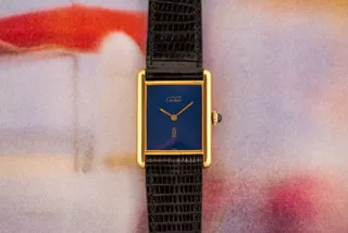 Cartier Must de Cartier Tank 6 Gold-plated Blue