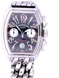 Franck Muller Conquistador 8002 cc 34mm Stainless steel guilloche