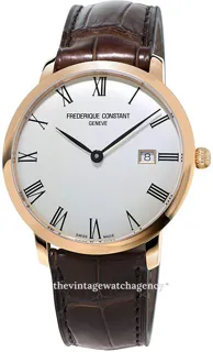 Frédérique Constant Slimline FC-306MR4S4 rose gold colored steel Silver