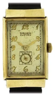 Gruen Precision Yellow gold Silver