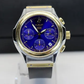 Hublot Elegant 1810.2 40mm Yellow gold and Stainless steel Blue