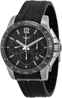 Longines Conquest L2.744.4.56.2 Ceramic and Stainless steel Black