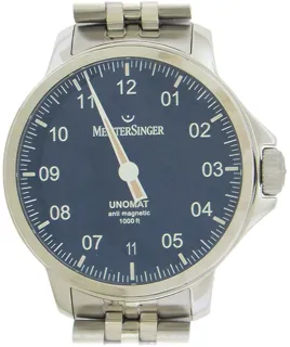 MeisterSinger Unomat Stainless steel Blue