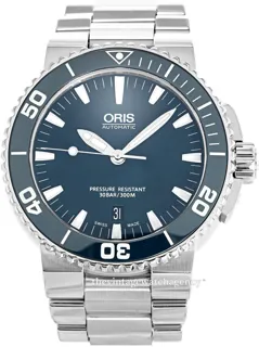 Oris Aquis Date 01 733 7653 4155-07 8 26 01PEB Stainless steel Blue