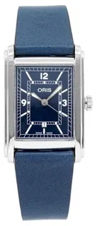 Oris Rectangular 01 561 7783 4065-07 5 19 17 25.5mm Stainless steel Blue