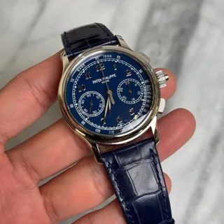 Patek Philippe Split-Seconds Chronograph 5370P-011 41mm Platinum Blue