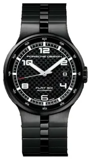 Porsche Design Flat Six P.635143040275 Stainless steel and Black PVD Black