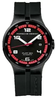 Porsche Design Flat Six P.635143441254 Stainless steel and Black PVD Black