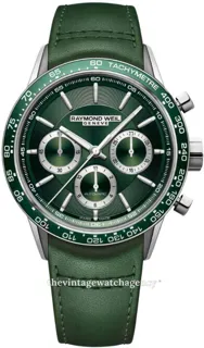 Raymond Weil Freelancer 7741-SC7-52021 brushed/polished steel green