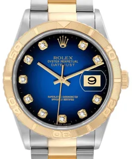 Rolex Datejust Turn-O-Graph 16263 Yellow gold Blue