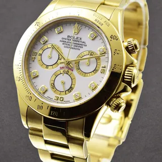 Rolex Daytona 116528-0034 Yellow gold White