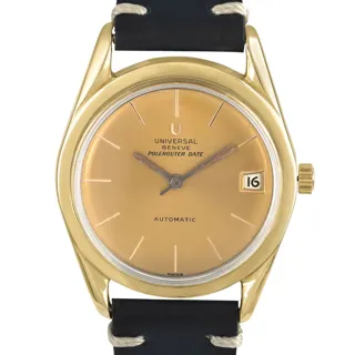 Universal Genève Polerouter Yellow gold and Stainless steel Champagne