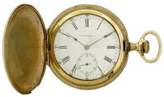 Waltham Watch Company Yellow gold porcelain