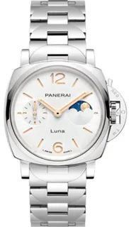 Panerai Luminor Due PAM 01301 38mm Stainless steel White