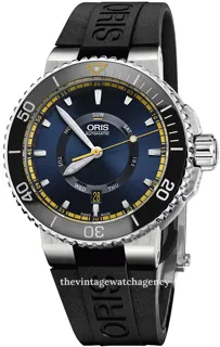 Oris Aquis 0173576734185-SETRS Ceramic and Stainless steel Blue