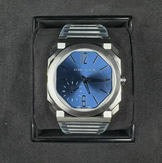 Bulgari Octo Finissimo 103431 Stainless steel Blue