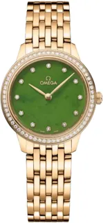 Omega De Ville Prestige 434.55.28.60.99.001 Yellow gold green jade