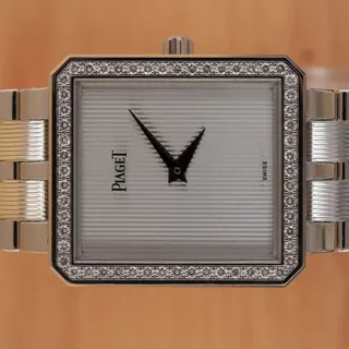 Piaget Protocole 50155 25mm White gold Silver