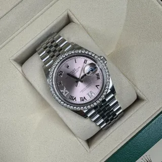 Rolex Datejust 126284RBR-0023 White gold and Stainless steel Pink