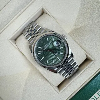 Rolex Datejust 126200-0019 Stainless steel Green