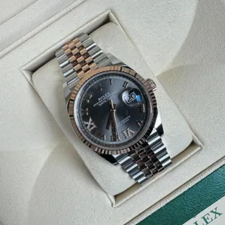 Rolex Datejust 36 126231-0023 Oystersteel and Everose gold Gray