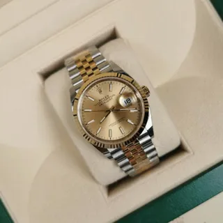 Rolex Datejust 126333-0010 Yellow gold and Oystersteel Golden