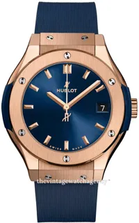 Hublot Classic Fusion 542.OX.7180.RX Yellow gold Blue