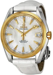 Omega Aqua Terra 231.23.39.21.55.002 Yellow gold and Stainless steel White