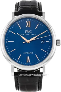 IWC Portofino IW356523 Stainless steel Blue